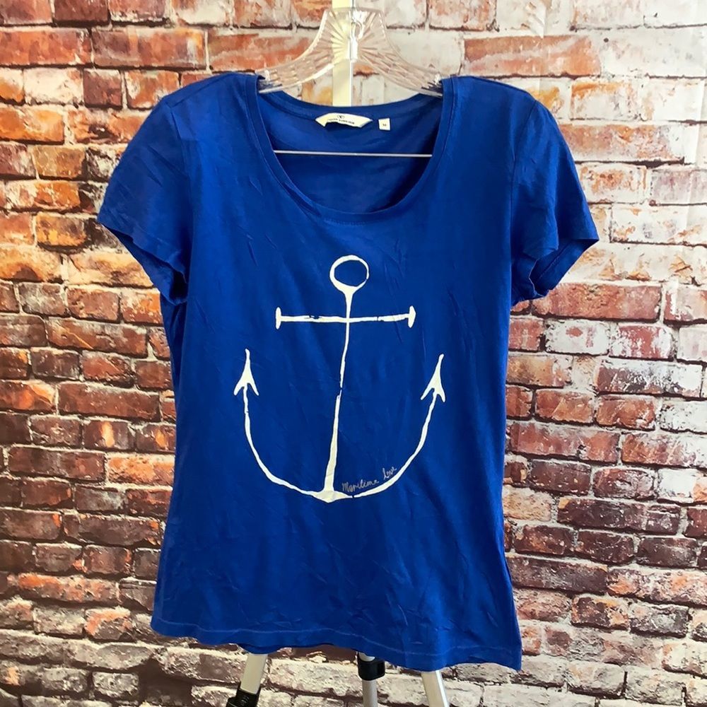 Tom Tailor Blue Anchor T-Shirt